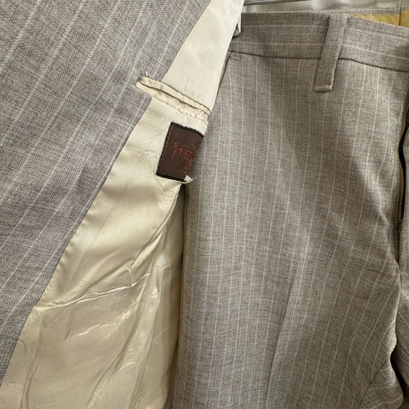 Yves Saint Laurent vintage pinstripe suit / jacket & pants. YSL buttons - Picture 7 of 15